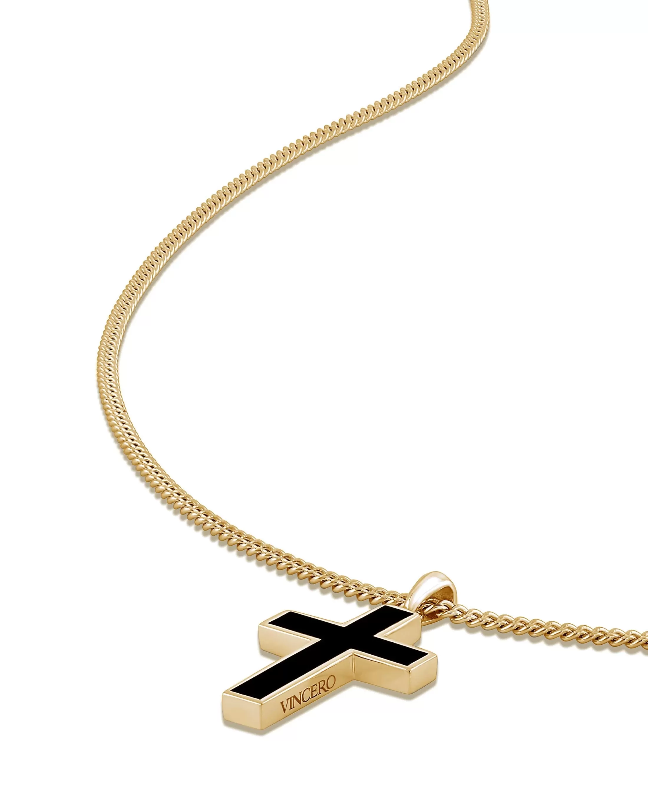 Vincero Necklaces*Stone Cross Pendant